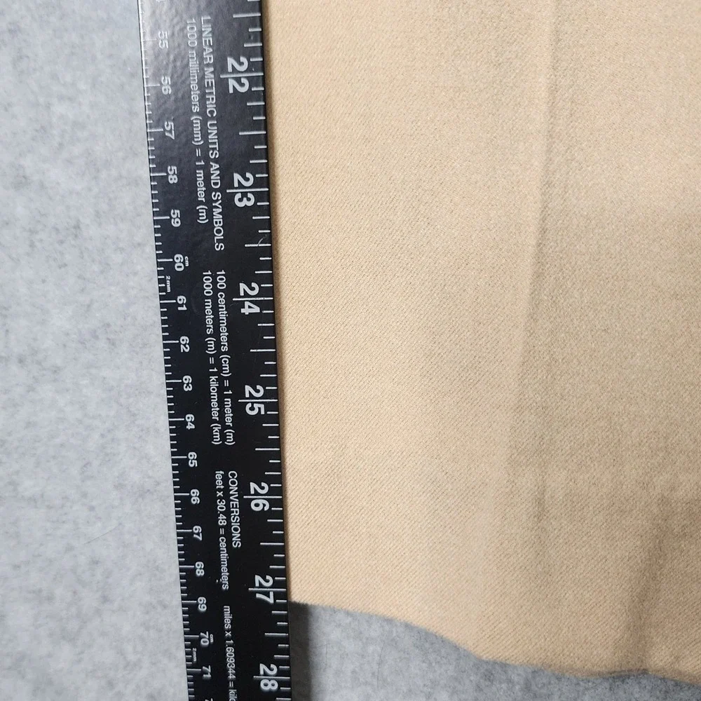Banana Republic Brushed Pleated Pants Mens 36x30 Tan Wool Blend Dress Slacks